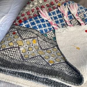 100% Cotton Area Rug - 4.9' x 6.9' - Washable and Reversible.